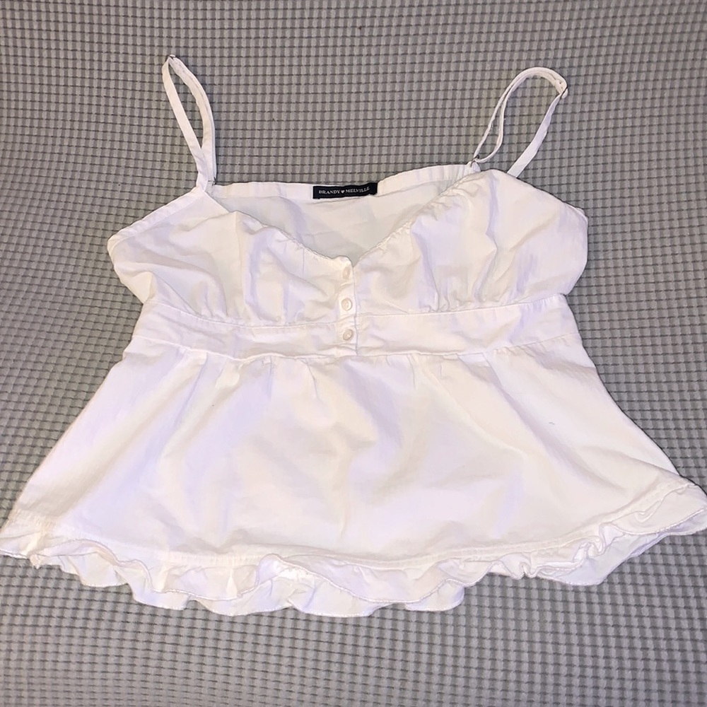 Brandy Melville white top!🤍